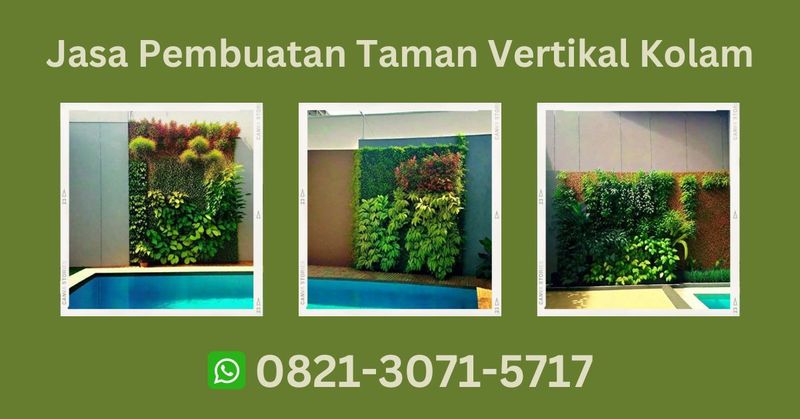 jasa pembuatan taman vertikal kolam